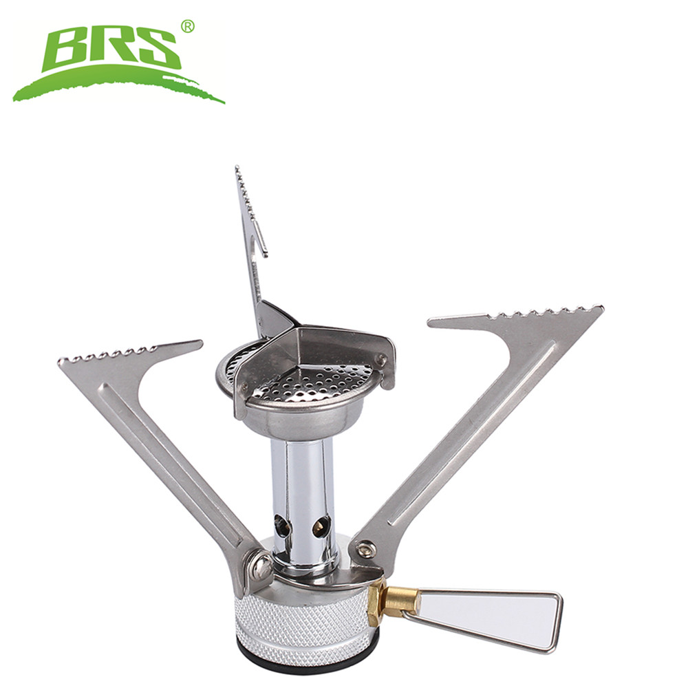 Camping Cooking Gas Stove - をbrs屋外キャンプストーブポータブルミニガスストーブ銅マグナリウム合金ガスストーブ87グラム