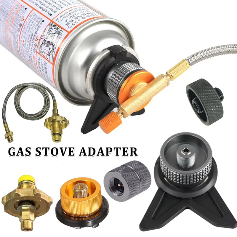 Camping Cooking Gas Stove - ブタンキャニスターアダプター屋外キャンプガスストーブコンバータープロパン詰め替えガスカートリッジタンクブタンアダプターガスストーブアクセサリー