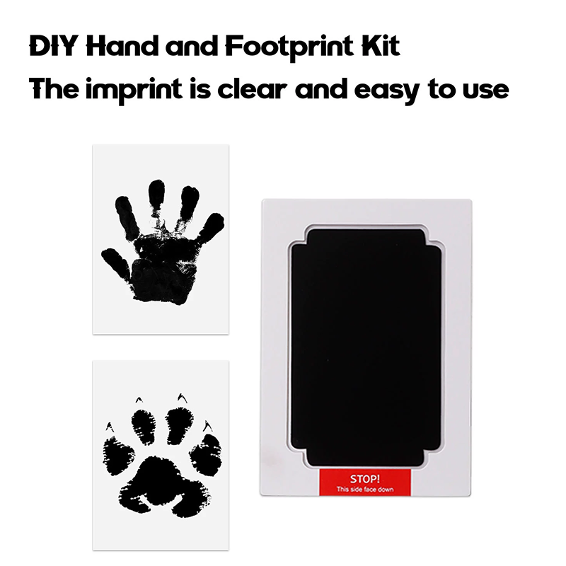 Camping Cooking Kits - 無毒ベビー手形足形インクパッドペット犬猫足跡キット清潔タッチ汚れなし家族記念品新生児お土産ギフト
