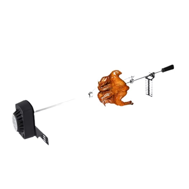 Camping Cooking Kits - 電動BBQグリル回転キット、回転式肉フォーク付き、家庭用＆キャンプ用スピットロッドモーターセット、屋外＆屋内調理用