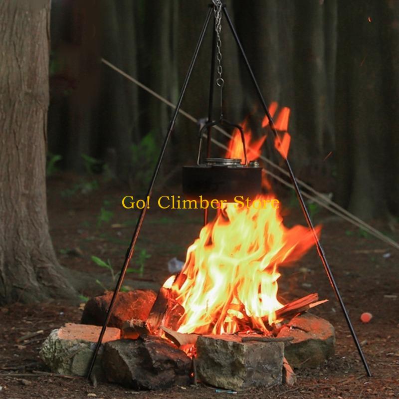 Q84C キャンプクッキングハンガー 収納袋付き 吊り下げキ - Camping Cooking Tripod のレビューと価格