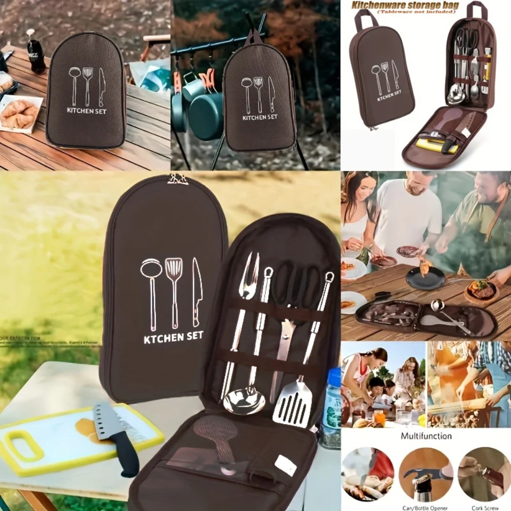 ポータブルアウトドアクックバッグ キャンプ収納バッグ ポータ - Camping Cooking Roll のレビューと価格