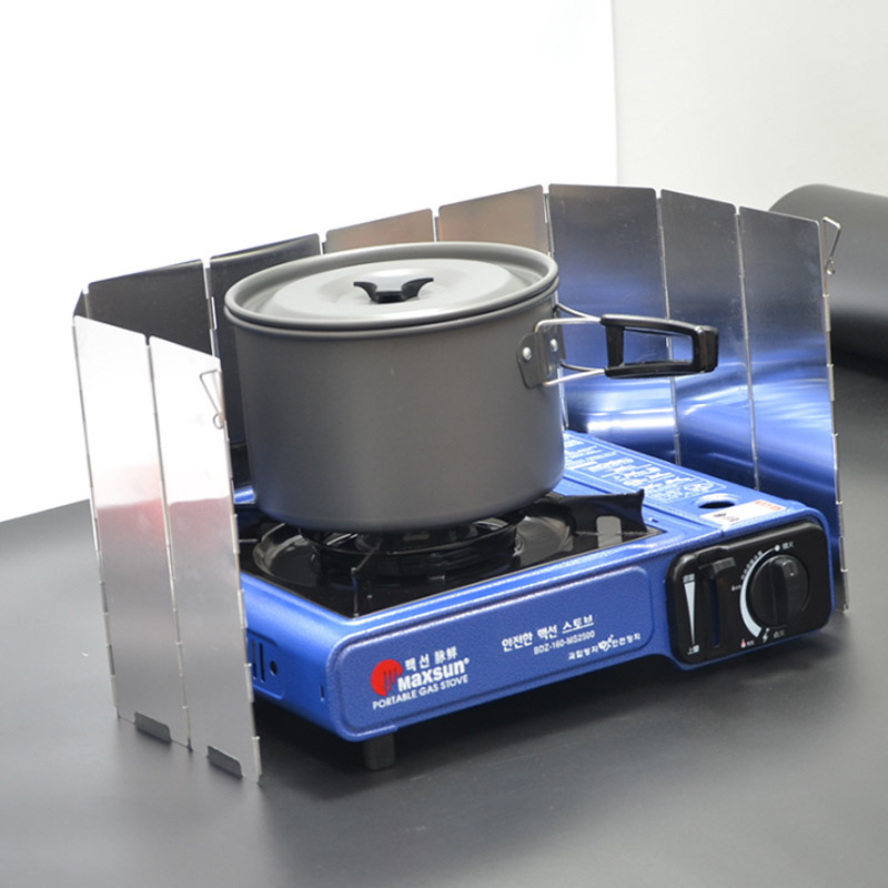 9 プレートガスストーブウインドシールド 7.5*13.5  - Camping Cooking Gas Stove のレビューと価格