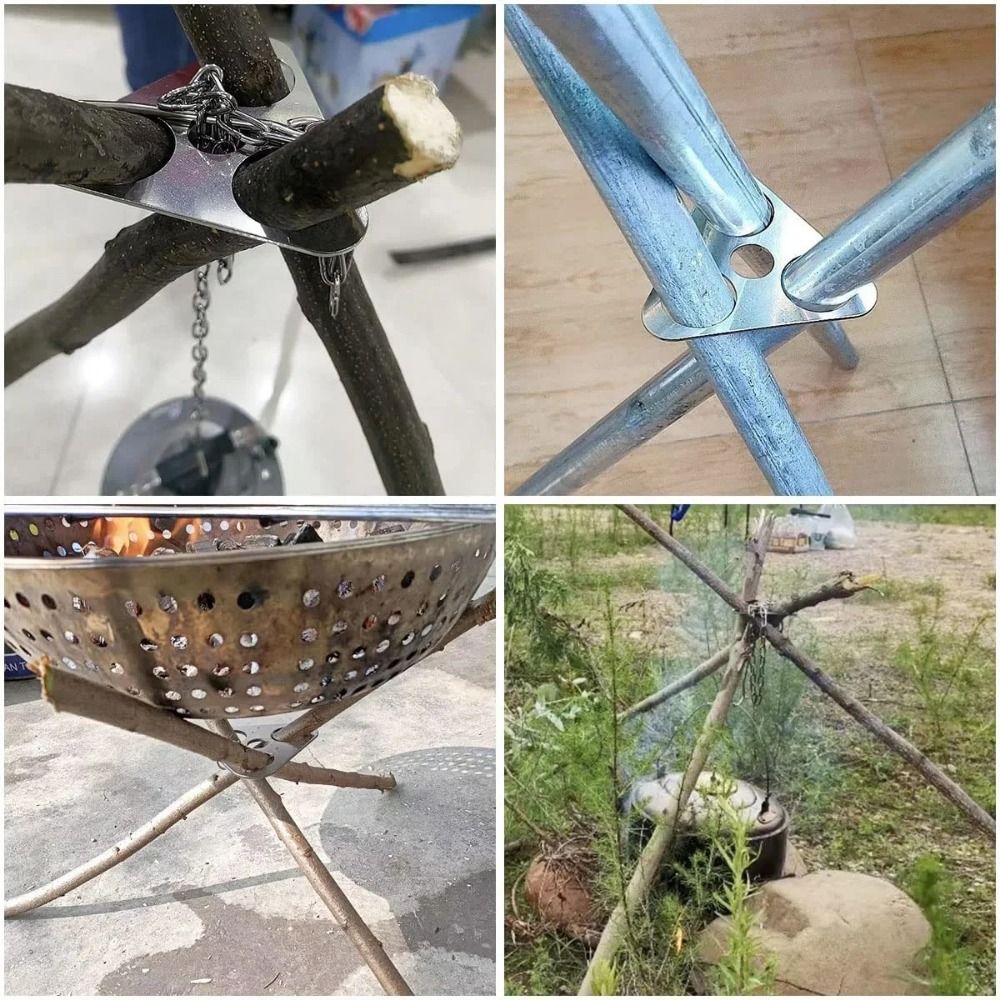 調理器具、ポータブルBBQ三脚、高さ調整可能、取り外し可能な - Camping Cooking Tripod のレビューと価格