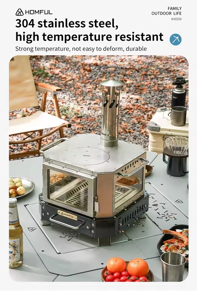 HOMFUL ポータブル薪ストーブ 家庭用暖房 薪焚き式 ポ - Camping Cooking Kits のレビューと価格