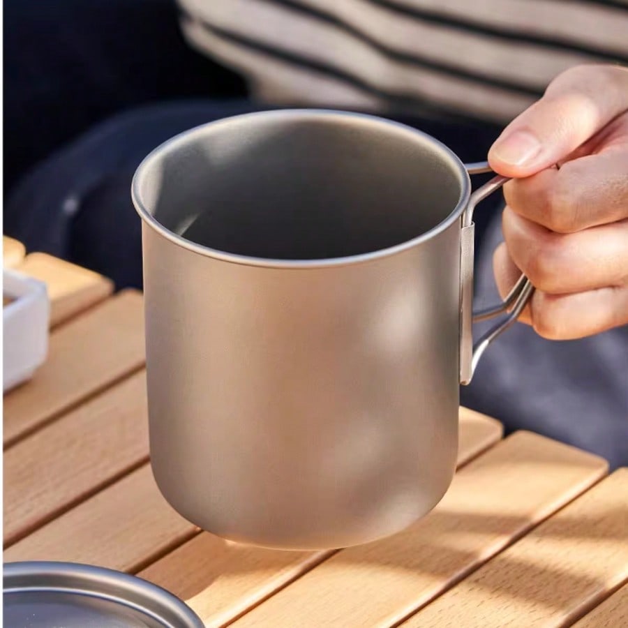 超軽量純チタン製折りたたみ式アウトドアポット、キャンプやピク - Camping Cooking Must Haves のレビューと価格
