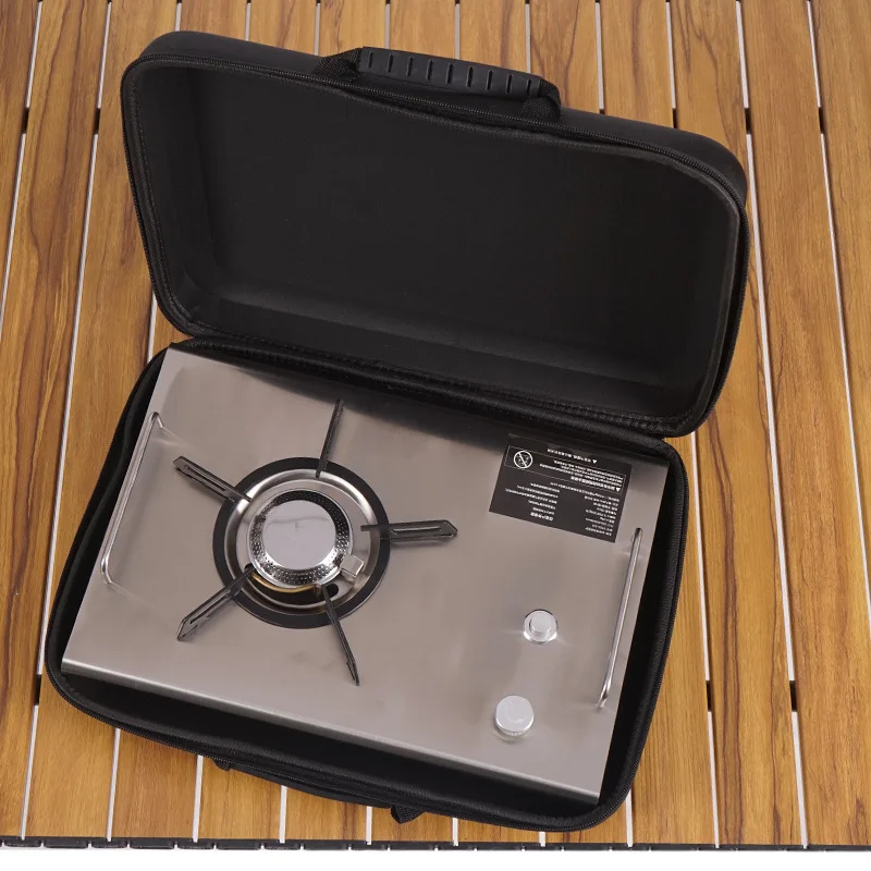 屋外用ポータブル折りたたみ式ガスストーブ、折りたたみ式カード - Camping Cooking Table With Windshield のレビューと価格