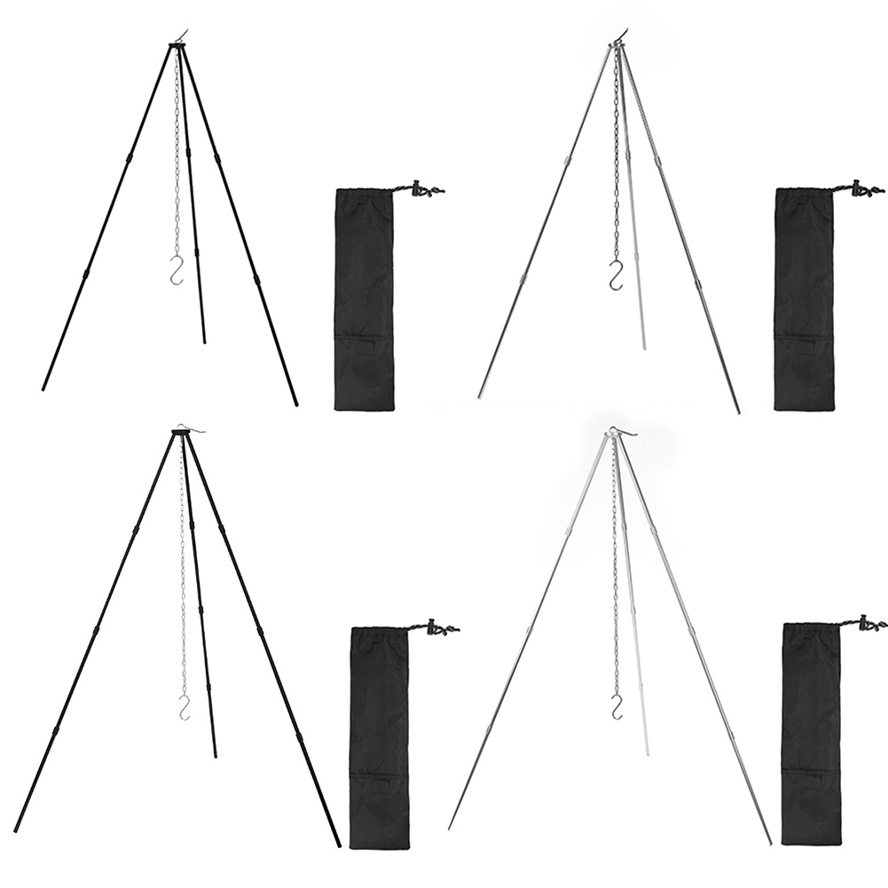 屋外調理三脚ポータブル取り外し可能なスタンドアルミ合金調理鍋 - Camping Cooking Tripod のレビューと価格