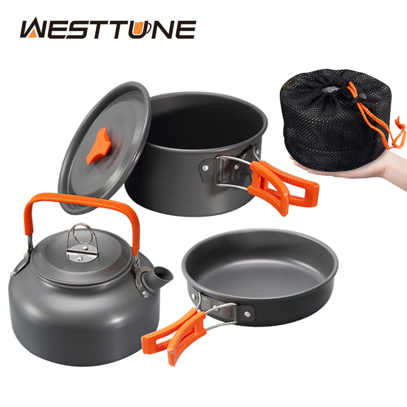 WESTTUNE キャンプ調理器具キット アルミ アウトドア - Camping Cooking Kits のレビューと価格