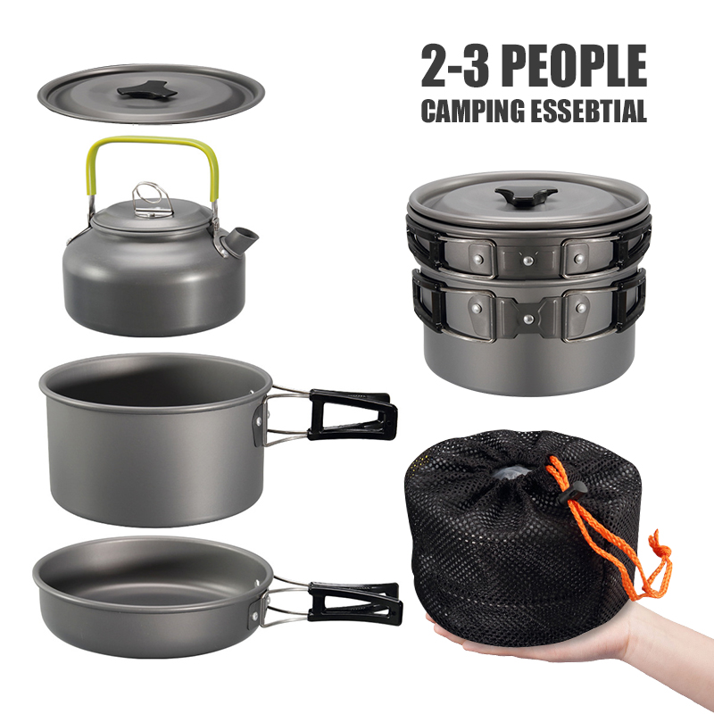 WESTTUNE キャンプ調理器具キット アルミ アウトドア - Camping Cooking Kits のレビューと価格