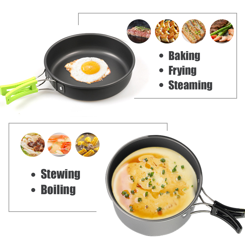 WESTTUNE キャンプ調理器具キット アルミ アウトドア - Camping Cooking Kits のレビューと価格
