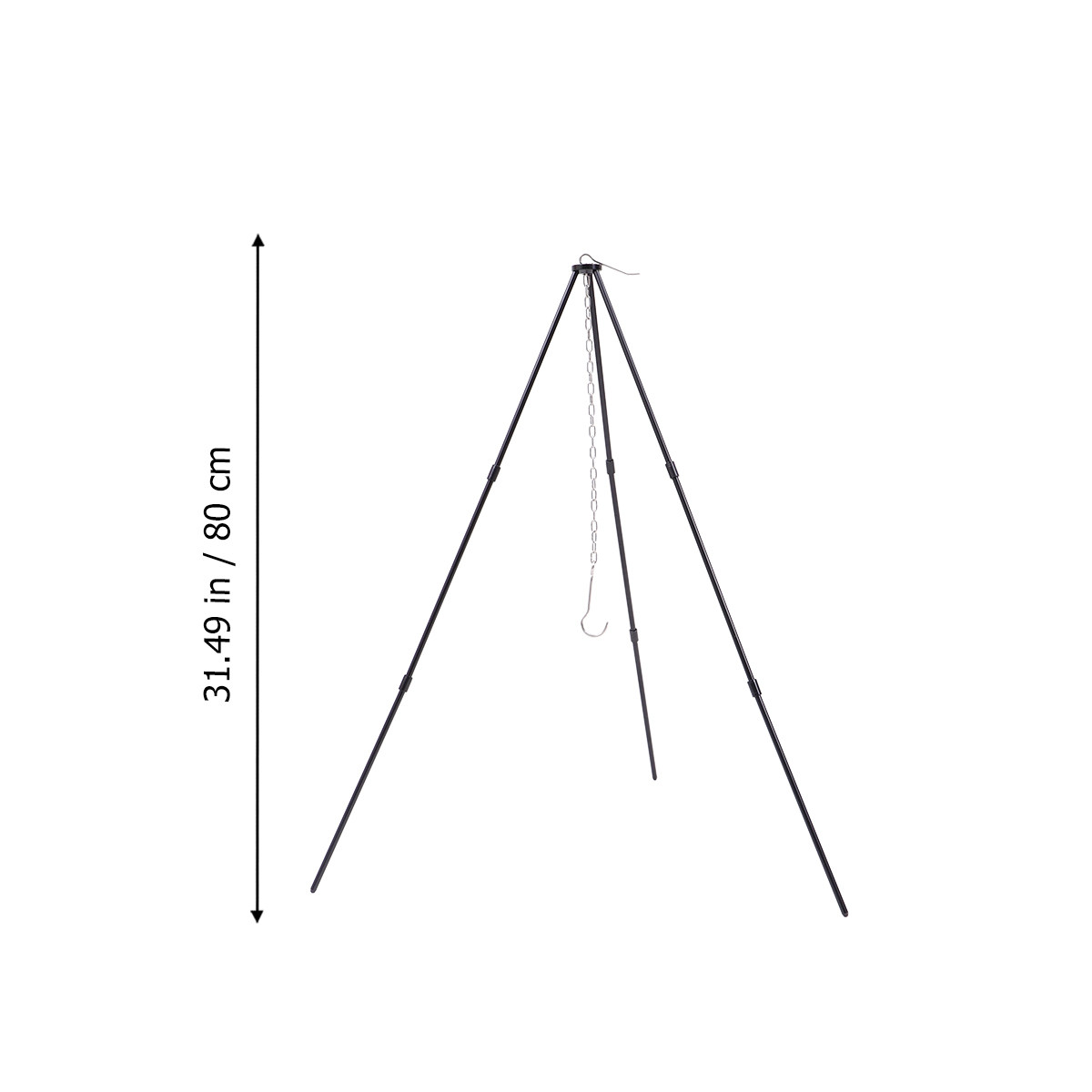 1セット アウトドア キャンプファイヤー 三脚 アルミ合金製 - Camping Cooking Tripod のレビューと価格