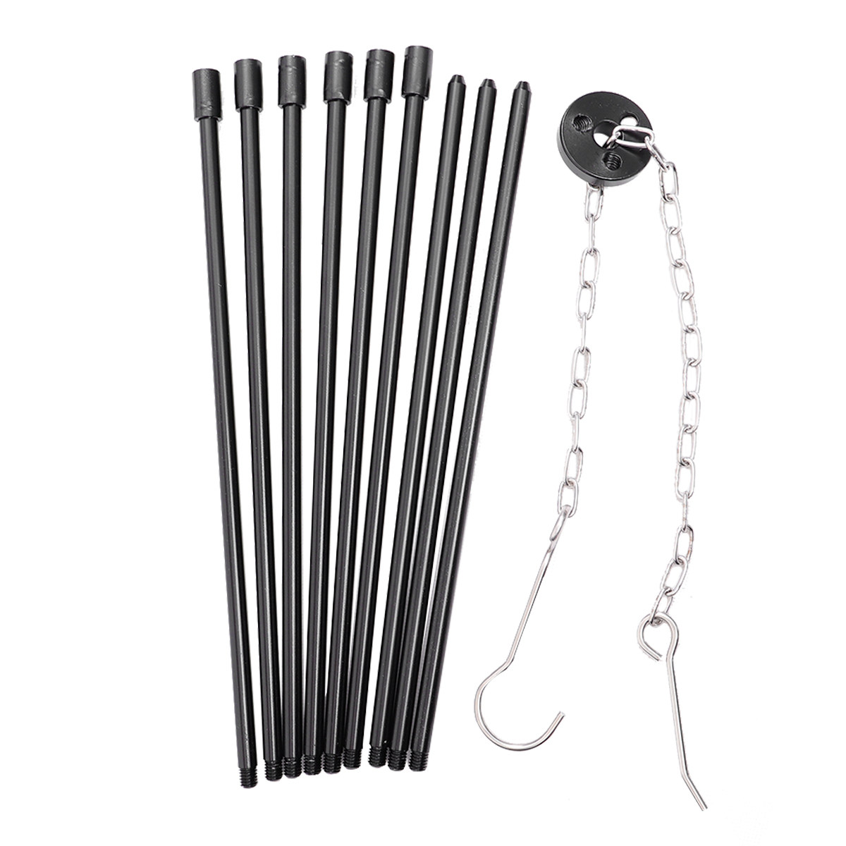 1セット アウトドア キャンプファイヤー 三脚 アルミ合金製 - Camping Cooking Tripod のレビューと価格