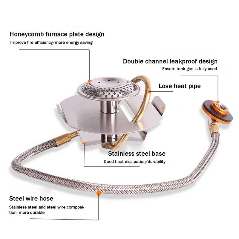 ステンレス鋼のポータブル屋外キャンプガスストーブ,アルパイン - Camping Cooking Gas Stove のレビューと価格