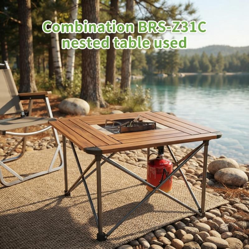 ポータブル3バーナー7000Wキャンプストーブ - ハイパワ - Camping Cooking Table With Windshield のレビューと価格
