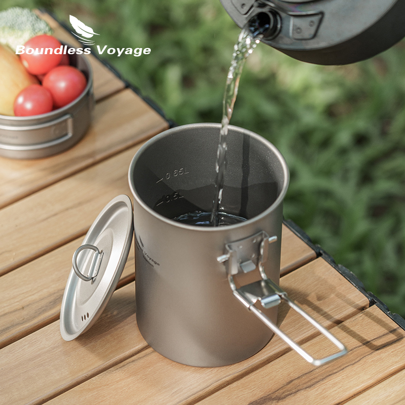折りたたみハンドルと蓋付きの折りたたみ式キャンプ調理器具,ポ - Camping Cooking Kits のレビューと価格