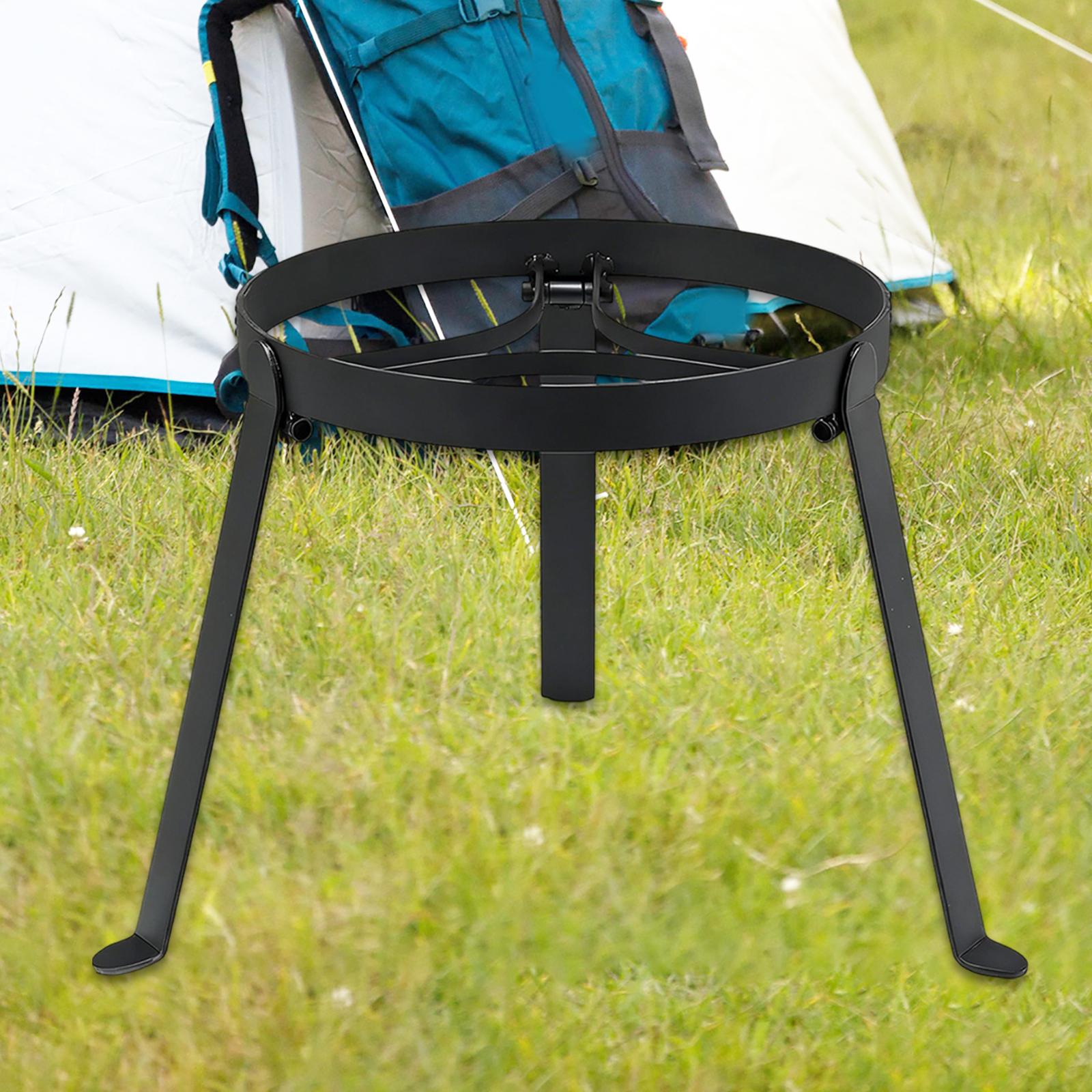 折りたたみ式キャンプファイヤー用三脚鉄製ポータブルグリルスタ - Camping Outdoor Cooking Set のレビューと価格