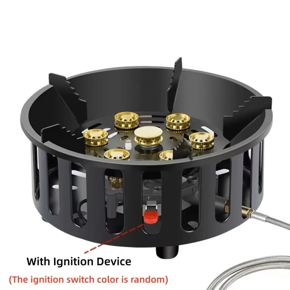21000W 7コアキャンプストーブハイパワー強力火災ポータ - Camping Cooking Gas Stove のレビューと価格