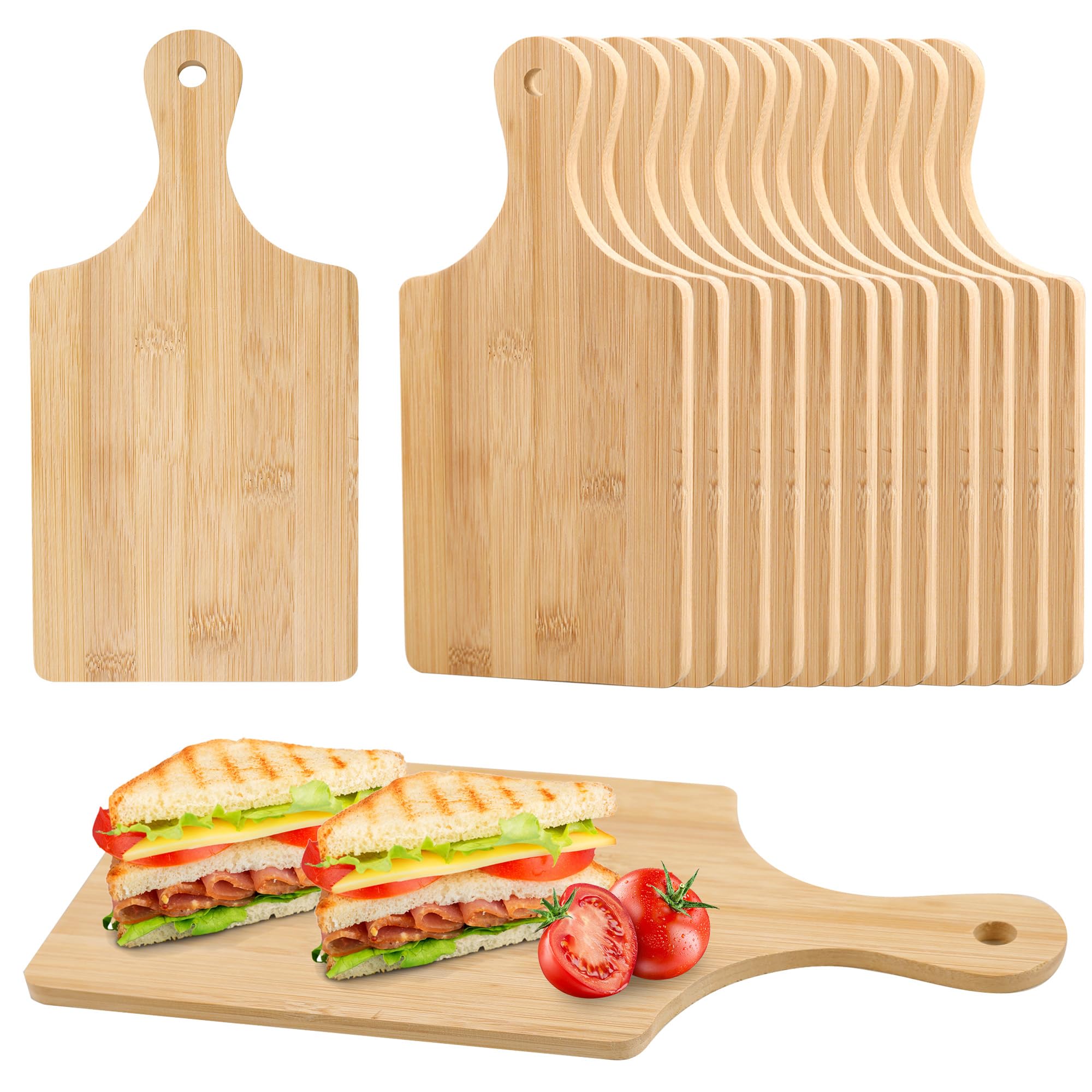 キャンプ用調理器具セット。竹製のまな板12枚入り。持ち手付き - Camping Outdoor Cooking Set のレビューと価格