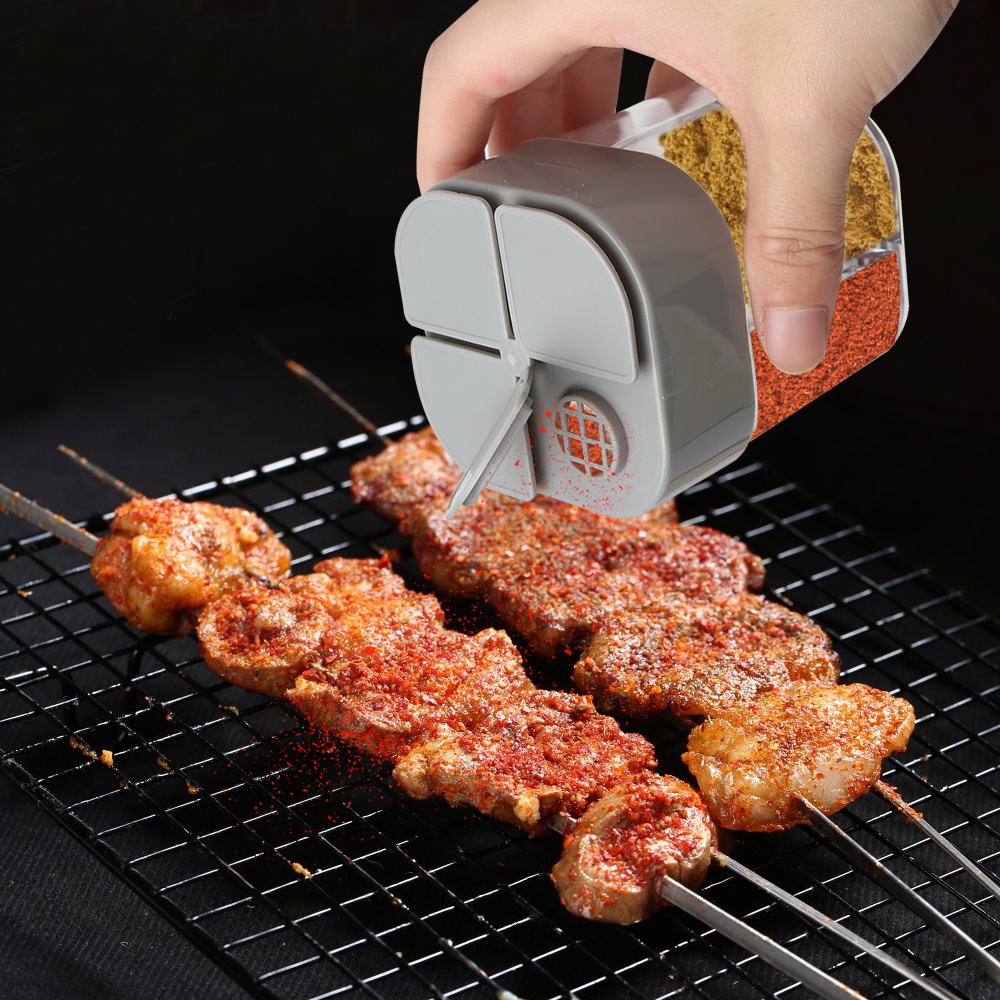 4in1 キャンプ調味料シェーカー 多目的スパイスジャー 蓋 - Camping Cooking Oil Bottle のレビューと価格
