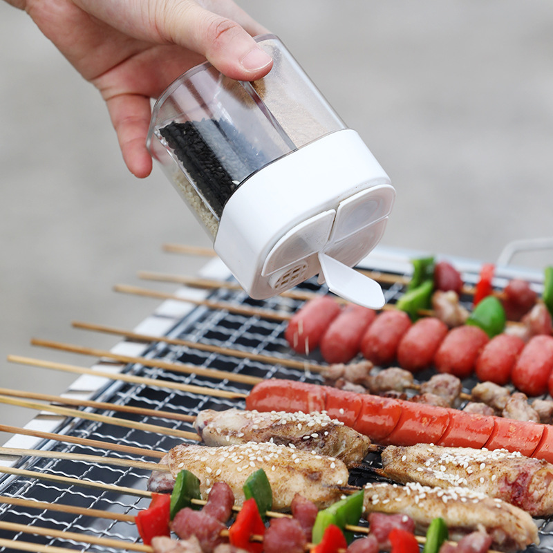 4in1 キャンプ調味料シェーカー 多目的スパイスジャー 蓋 - Camping Cooking Oil Bottle のレビューと価格